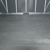 Palram Yukon Plastic Shed Optional Floor Kit Installed