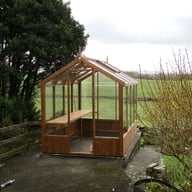 6x8 Swallow Kingfisher Wooden Greenhouse Gable End