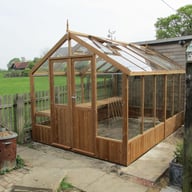 8x12 Swallow Raven Thermowood Greenhouse
