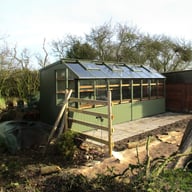 8x16 Swallow Rook Wooden Potting Shed in Bracken