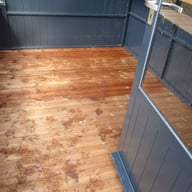 Swallow Rook 8x10 Wooden Potting Shed in Midnight Internal