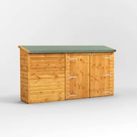 Power Pent 10x2 Wooden Bike Shed