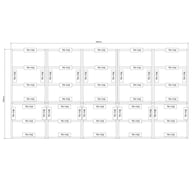 Power 10x20 Wooden Decking Kit Dimensions