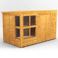 Power 10x6 Pent Potting Shed 6ft Combi