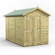Power 10x6 Premium Apex Windowless Wooden Shed Double Doors