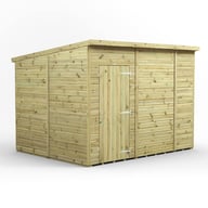 Power 10x8 Premium Pent Windowless Wooden Shed