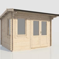 Power 12x10 28mm Apex Garden Building Right Doors