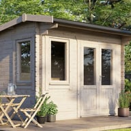 Power 12x10 28mm Apex Log Cabin Doors Right