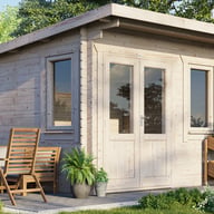 Power 12x10 Pent Garden Building 28mm Door Left