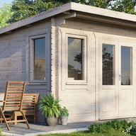 Power 12x10 Pent Garden Building 28mm Door Right