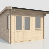 Power 12x12 28mm Apex Garden Building Left Doors
