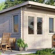 Power 12x12 Pent Garden Building 28mm Door Left