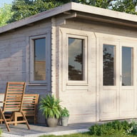 Power 12x12 Pent Garden Building 28mm Door Right