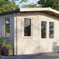 Power 12x14 Chalet Garden Building 28mm Door Right