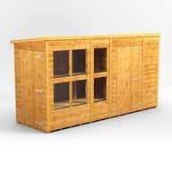 Power 12x4 Pent Potting Shed 6ft Combi