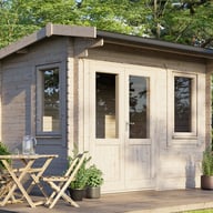 Power 12x8 28mm Apex Log Cabin Doors Left
