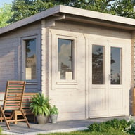 Power 12x8 Pent Garden Building 28mm Door Right