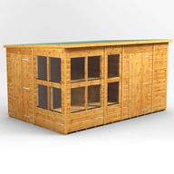 Power 12x8 Pent Potting Shed 6ft Combi