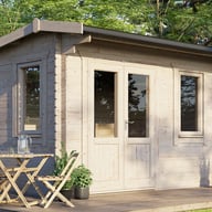 Power 14x10 28mm Apex Log Cabin Doors Left