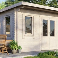 Power 14x10 Pent Garden Building 28mm Door Right
