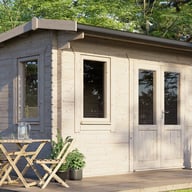 Power 14x12 28mm Apex Log Cabin Doors Right