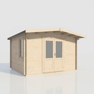 Power 14x12 Chalet Log Cabin 28mm