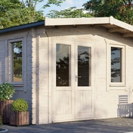 Power 14x14 Chalet Garden Building 28mm Door Left
