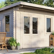 Power 14x14 Pent Garden Building 28mm Door Left