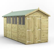 Power 14x6 Premium Apex Wooden Shed Optional Double Doors
