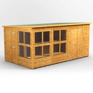 Power 14x8 Pent Potting Shed 6ft Combi