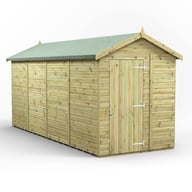 Power 16x6 Premium Apex Windowless Wooden Shed