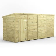 Power 16x6 Premium Pent Windowless Wooden Shed