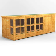 Power 18x6 Pent Potting Shed 6ft Combi