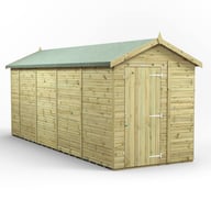 Power 18x6 Premium Apex Windowless Wooden Shed