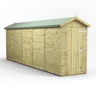 Power 20x4 Premium Apex Windowless Wooden Shed