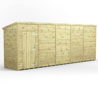 Power 20x4 Premium Pent Windowless Wooden Shed