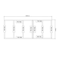 Power 4x10 Wooden Decking Kit Dimensions