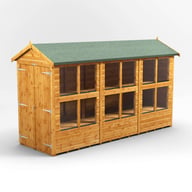 Power 12x4 Apex Potting Shed Double Door