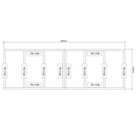 Power 4x12 Wooden Decking Kit Dimensions