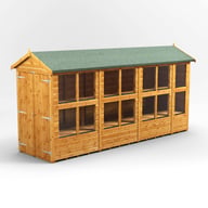 Power 14x4 Apex Potting Shed Double Door