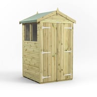 Power 4x4 Premium Apex Wooden Shed Optional Double Doors