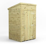 Power 4x4 Premium Pent Windowless Wooden Shed