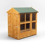 Power 6x4 Apex Potting Shed Double Door
