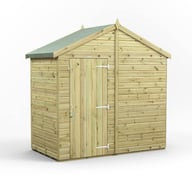 Power 4x8 Premium Apex Windowless Wooden Shed