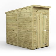Power 4x8 Premium Pent Windowless Wooden Shed