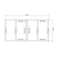Power 4x8 Wooden Decking Kit Dimensions