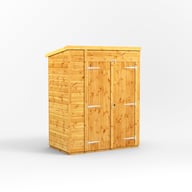 Power 5x3 Pent Tool Shed with Double Door