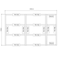 Power 6x10 Wooden Decking Kit Dimensions