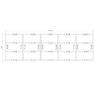 Power 6x20 Wooden Decking Kit Dimensions