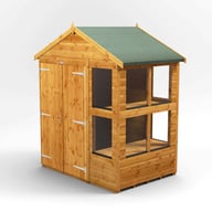 Power 4x6 Apex Potting Shed Double Door
